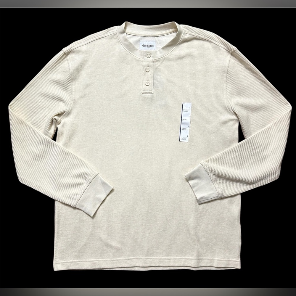 Goodfellow & Co. Men’s Long Sleeve Shirt With Button Size Large
